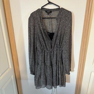 Summer dress with balloon sleeve